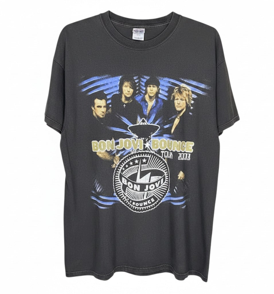 Velouria Vintage black 100% cotton Bon Jovi Bounce Tour 2003 graphic band t-shirt in excellent condition